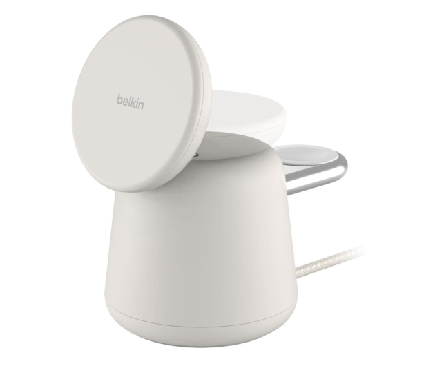 BELKIN Bezprzewodowa ładowarka BoostCharge Pro 2w1 Mag Safe Sand WIZ020vfH37 - 1262384 - zdjęcie